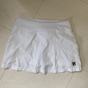 White Fila tennis skirt